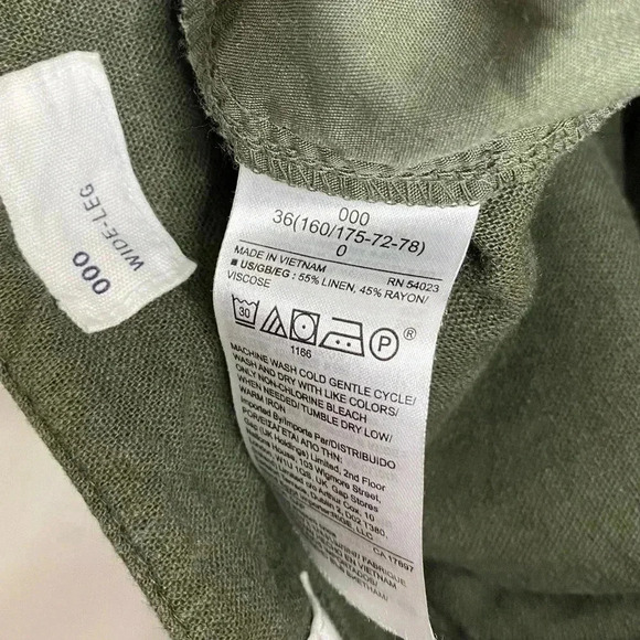 Gap Linen Blend Belted Wide Leg Pants - Picture 5 of 5